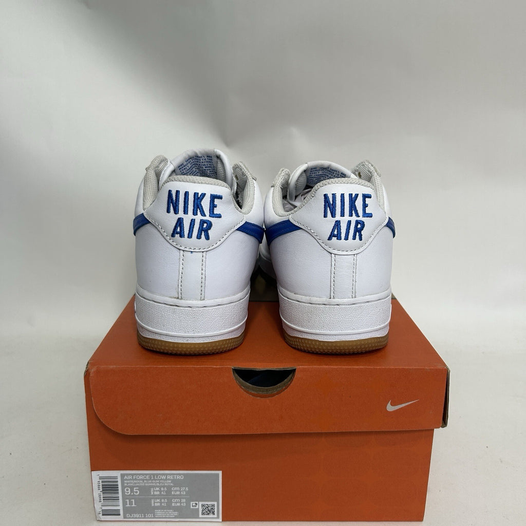 Nike Air Force 1 Low Retro Color Of Month “White Royal Blue” DJ3911-101 Worn