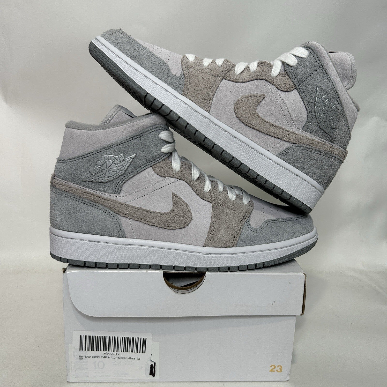 Nike Air Jordan 1 Mid SE WMNS “Particle Grey/Fleece” DO7139-002 Women’s 10 New