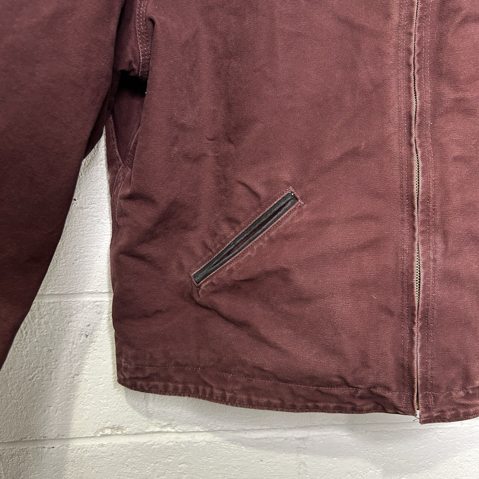 Carhartt Sherpa-Lined Hooded Detroit Jacket “Port Heather” J141 PRT Men’s XL