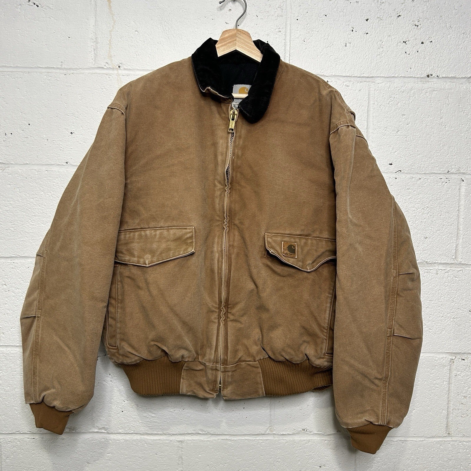 Vintage Carhartt Quilted Sandstone Bomber Jacket “Brown” J165 BRN Men’s X-Large
