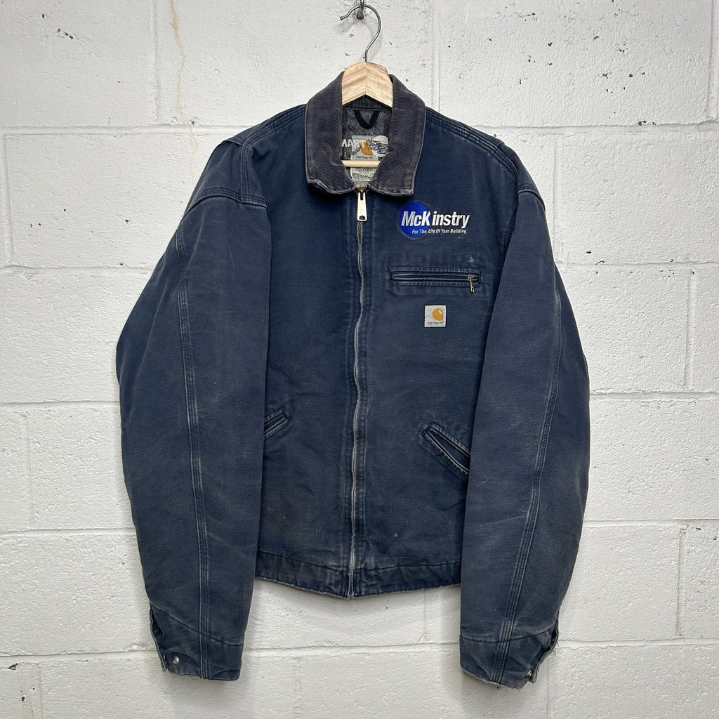 Vintage Carhartt Blanket-Lined Detroit Jacket “Navy” J01 NVY Men’s 46/Large