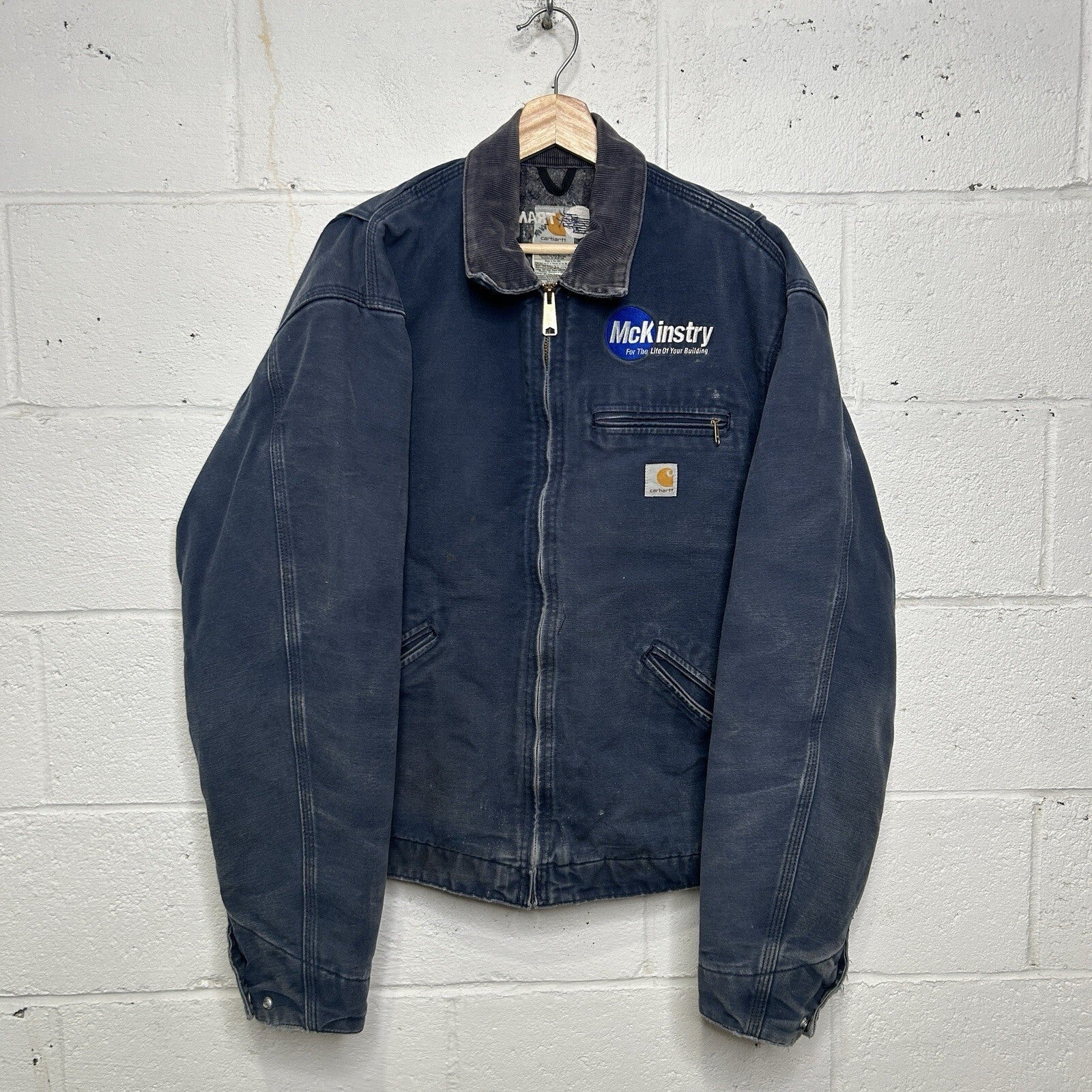 Vintage Carhartt Blanket-Lined Detroit Jacket “Navy” J01 NVY Men’s 46/Large