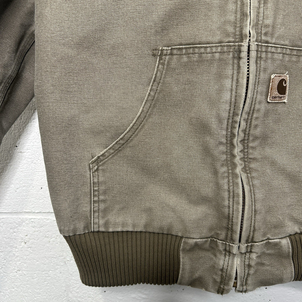 Carhartt Sandstone Quilted Hooded Active Jacket “Desert” J130 DES Men’s Medium