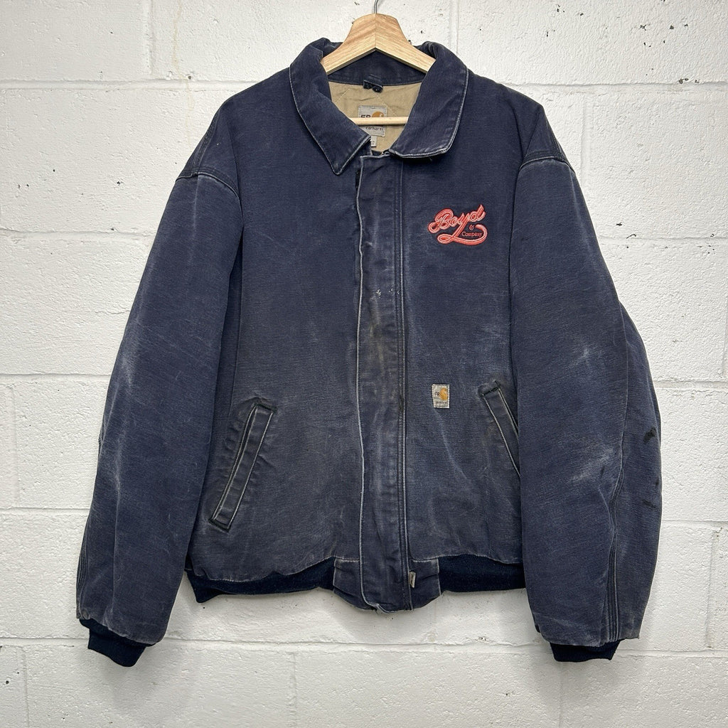 Vintage Carhartt FR Quilted Santa Fe Jacket “Dark Navy”  Men’sX-Large
