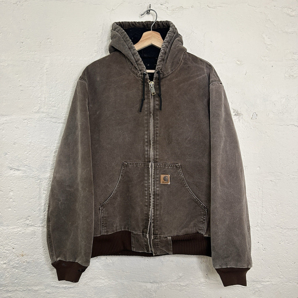 Vintage Carhartt Quilted Hooded Active Jacket “Chestnut” J130 CHT Men’s Medium