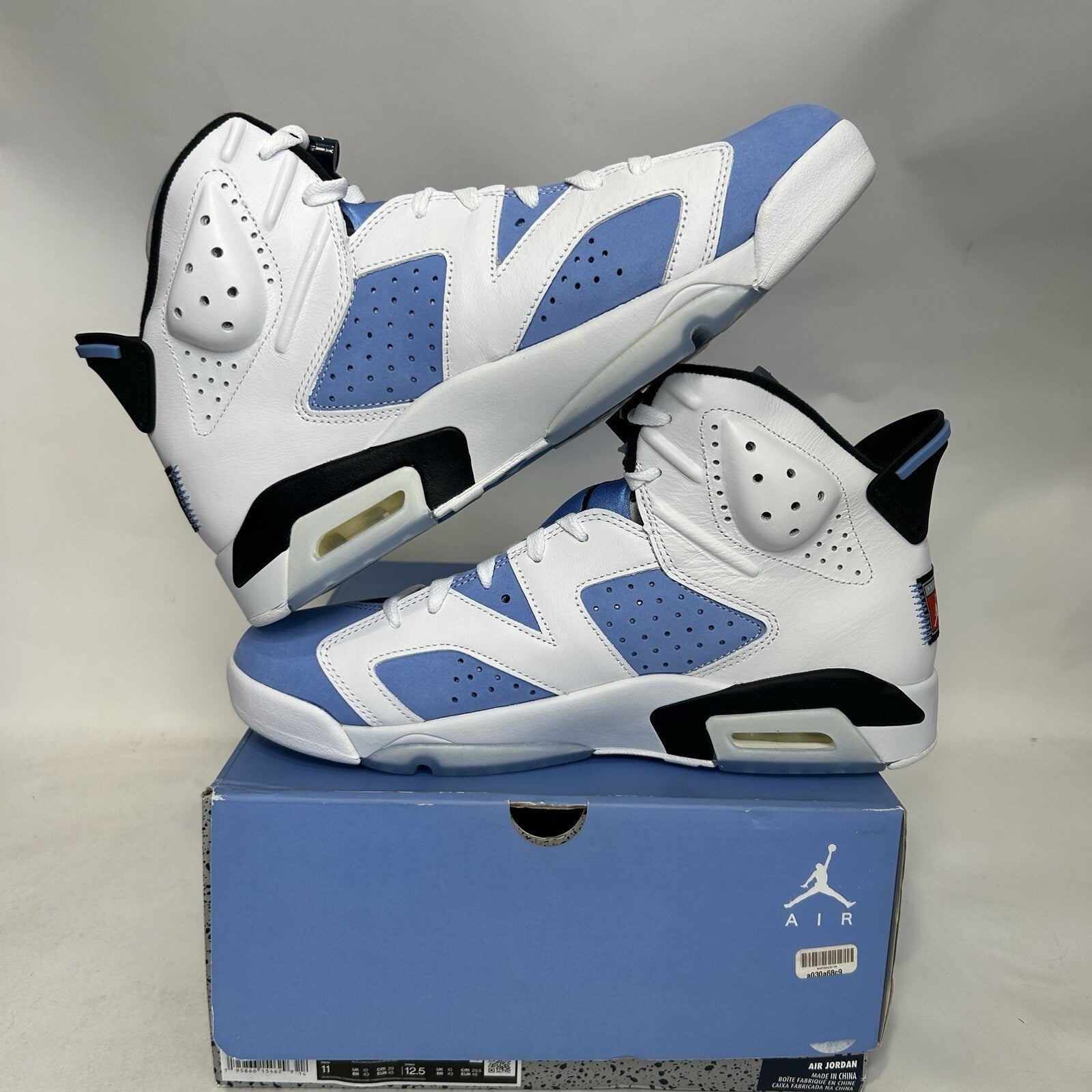 Nike Air Jordan 6 Retro OG “UNC Home” CT8529-410 Men’s 11 New