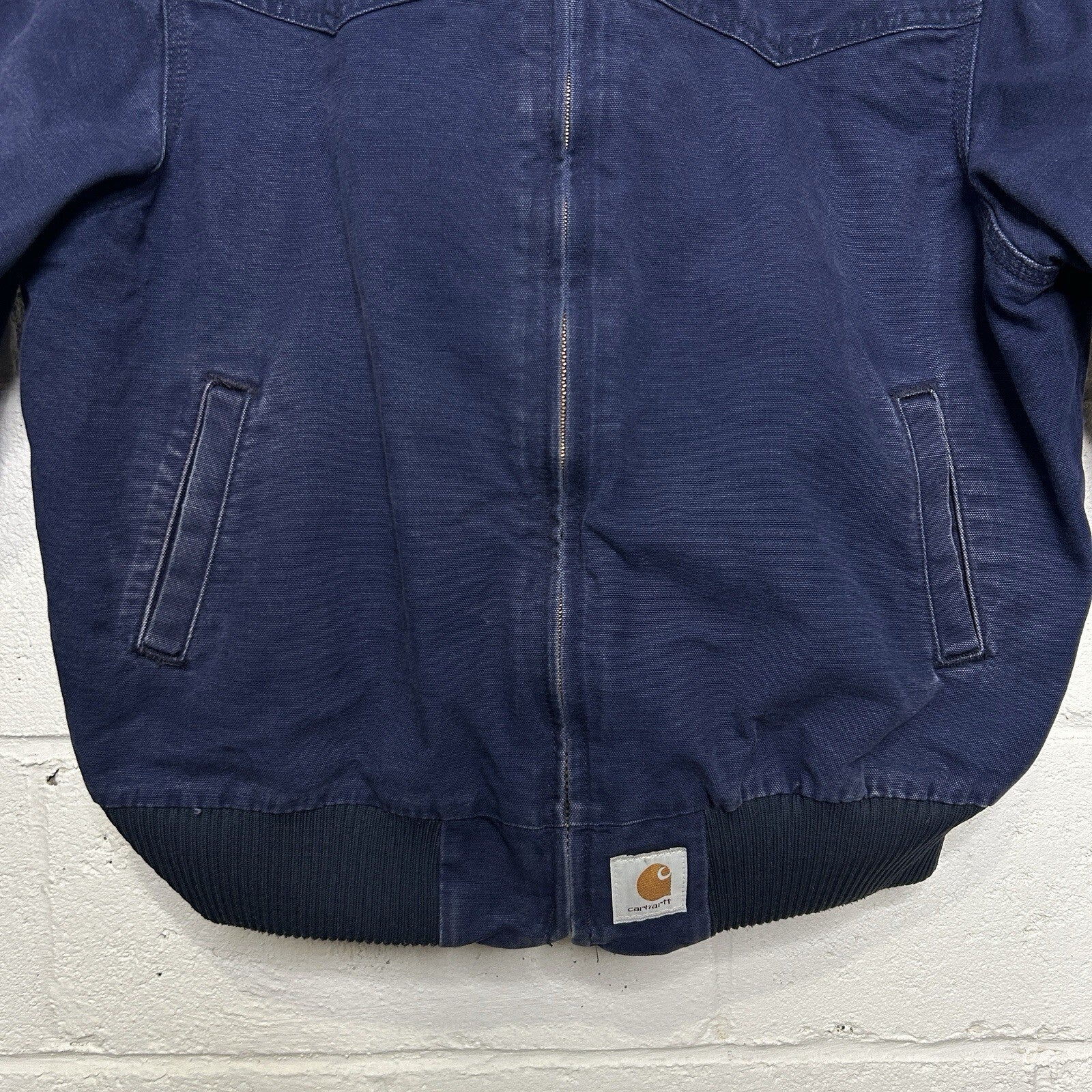 Vintage Carhartt Quilted Santa Fe Jacket “Navy” JQ2102 Men’s Large