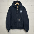 Y2K Carhartt Ripstop Hooded Active Jacket “UNC Tarheels” 100925-412 Men’s Medium