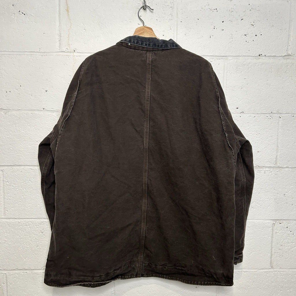 Vintage Carhartt Sherpa-Lined Ridge Jacket “Dark Brown” C61 DKB Men’s X-Large