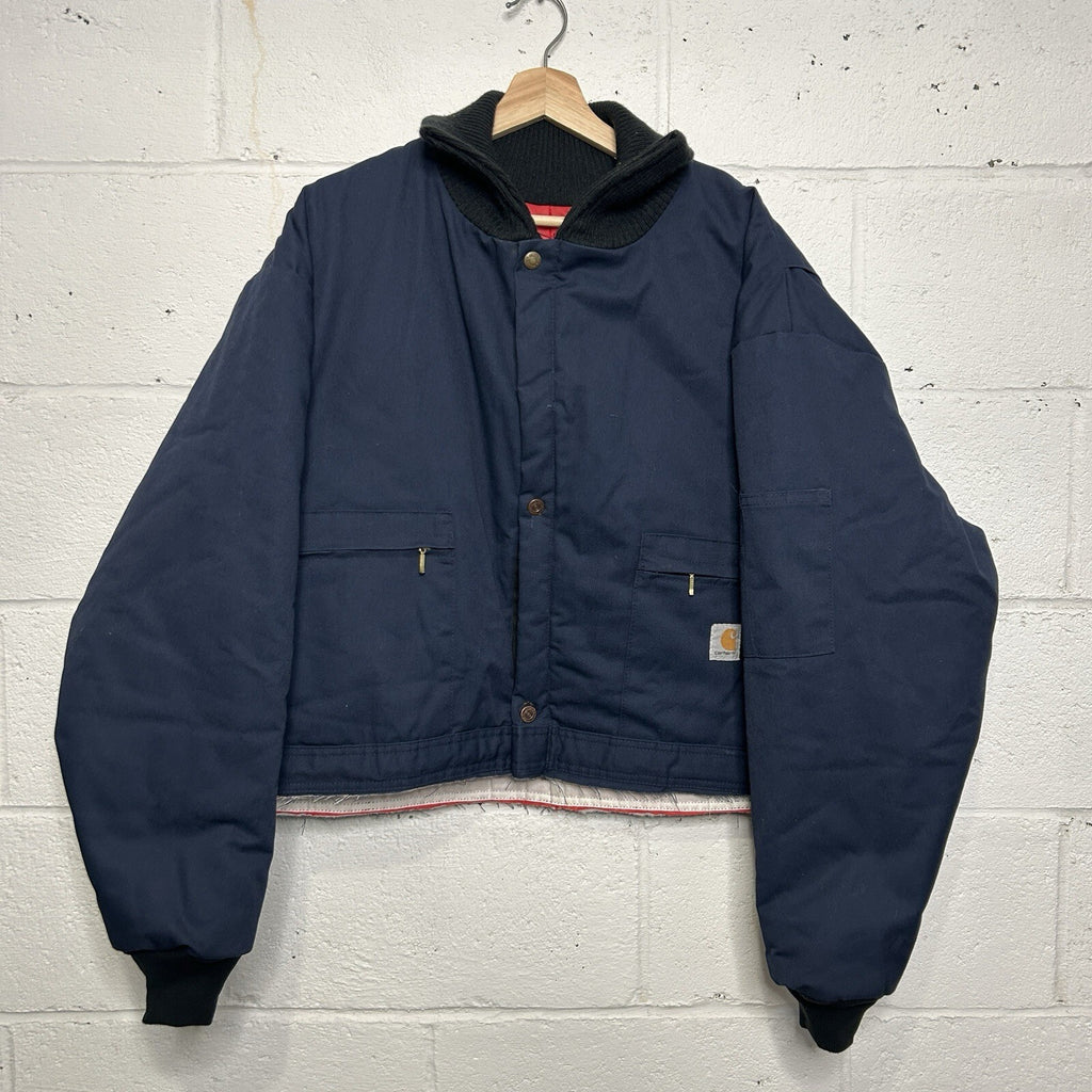 Vintage Carhartt Coverall Cropped Jacket “Navy” Detroit Style