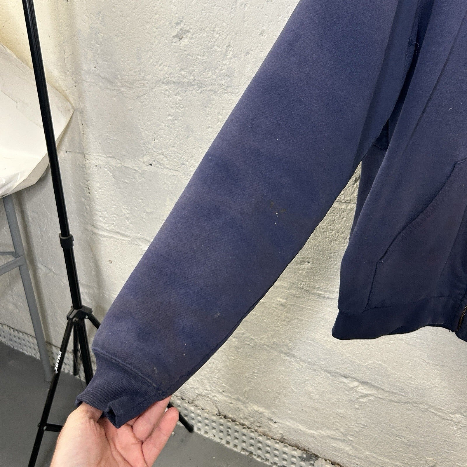 Vintage Carhartt Thermal-Lined Zip-Up Hoodie “Navy Blue” K129 NVY Men’s X-Large