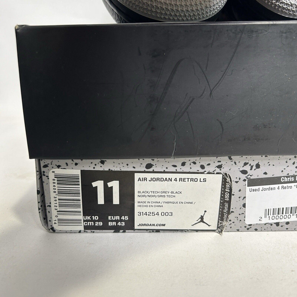 Nike Shoes Air Jordan 4 Retro Men's LS “Black Oreo” 2024