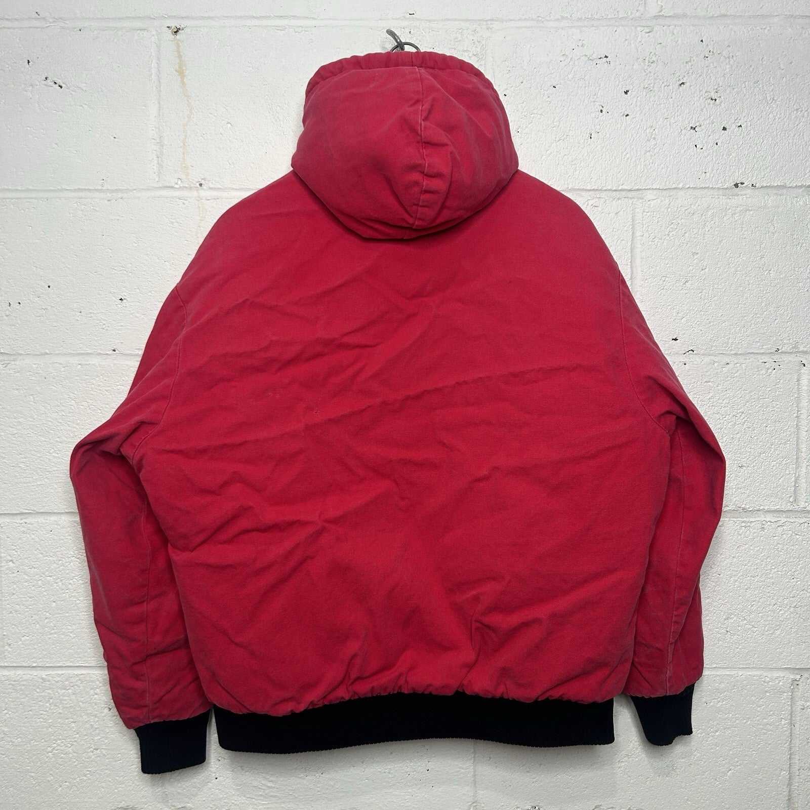 Vintage Polar King Quilted Canvas Hooded Jacket “Red Black” Men’s Large Carhartt
