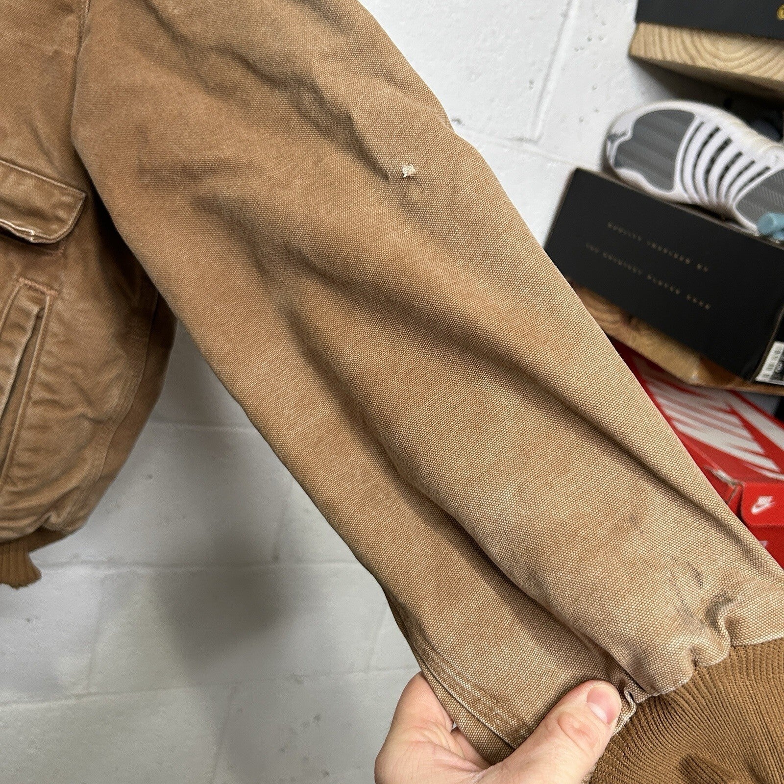 Vintage Carhartt Quilted Sandstone Bomber Jacket “Brown” J165 BRN Men’s X-Large