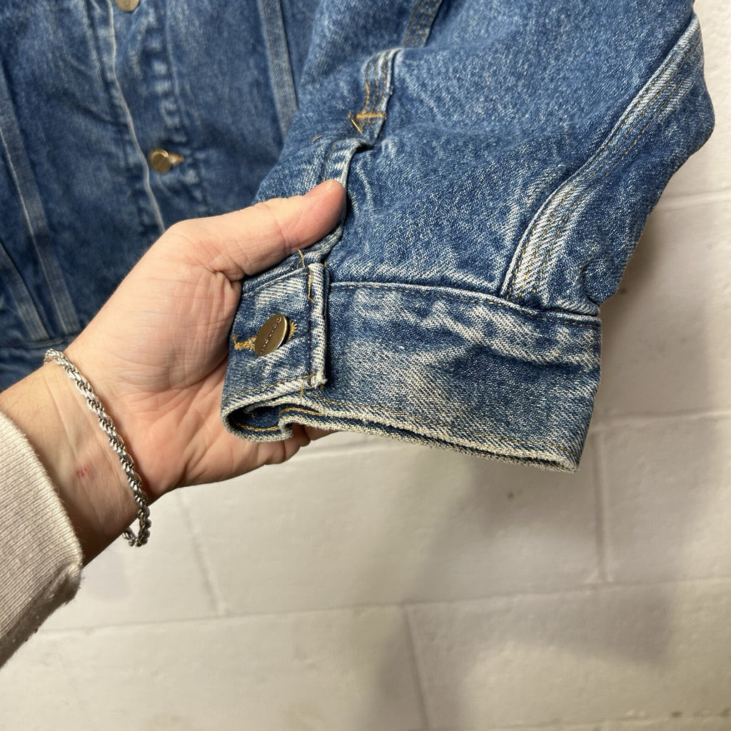Vintage Carhartt Blanket-Lined Denim Trucker Jacket “Darkstone” J11 DST Men’s L