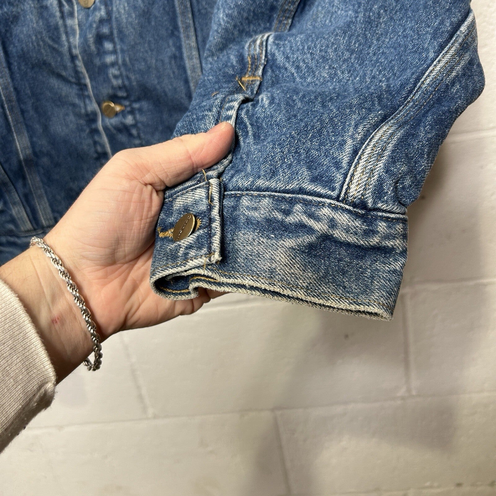 Vintage Carhartt Blanket-Lined Denim Trucker Jacket “Darkstone” J11 DST Men’s L