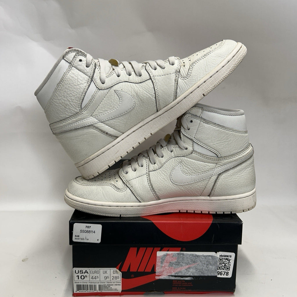 Nike Air Jordan 1 Retro High OG “Sail” 555088-114 Men’s 10.5 Worn