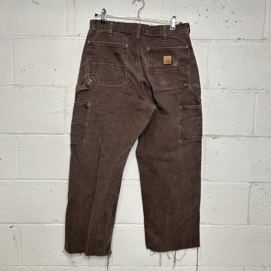 Vintage Carhartt DoubleKnee Dungaree Pants “Dark Brown”