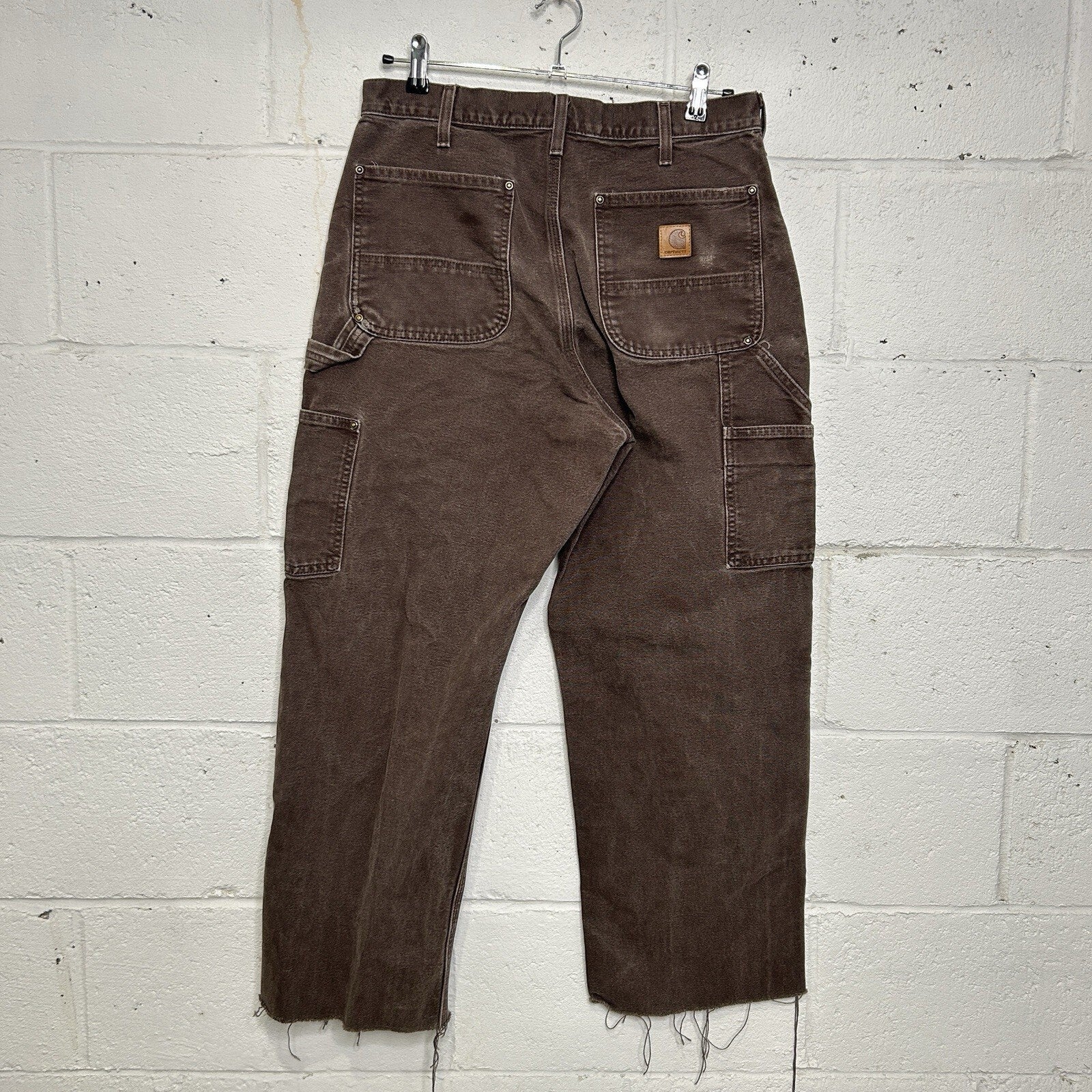 Vintage Carhartt DoubleKnee Dungaree Pants “Dark Brown”