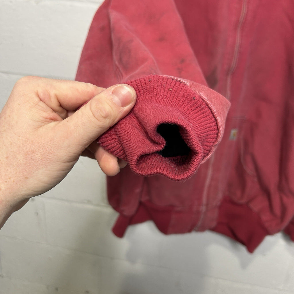 Y2K Carhartt Quilted Hooded Jacket “Crabapple Pink” WJ130 624 Women’s 2XL