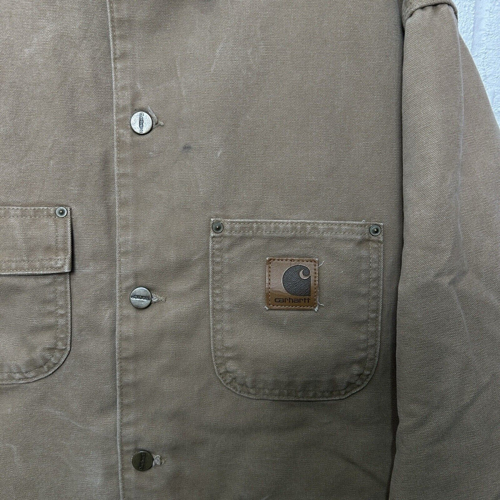 Vintage Carhartt Blanket-Lined Chore Coat “Saddle” C02 SDL