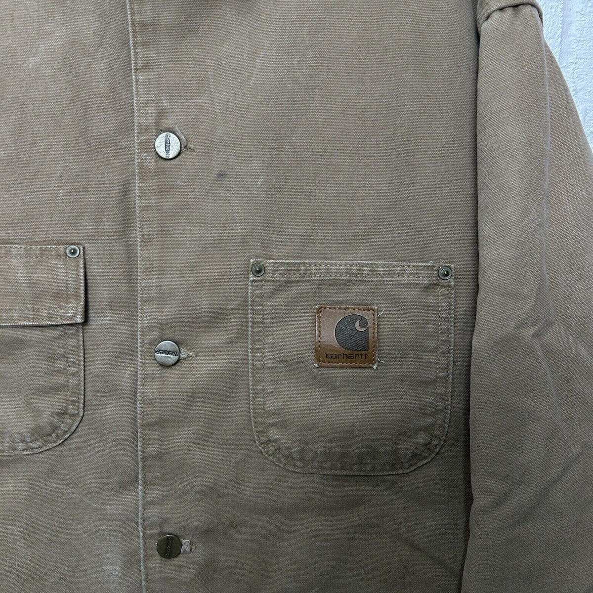 Vintage Carhartt Blanket-Lined Chore Coat “Saddle” C02 SDL