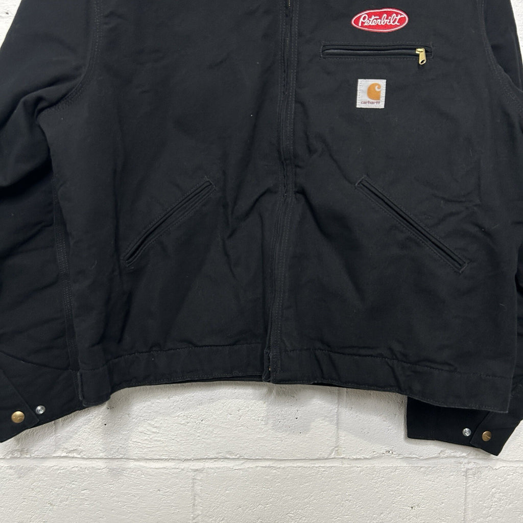 Y2K Carhartt Blanket-Lined Detroit Jacket “Black Peterbilt” J001 BLK Men’s XL