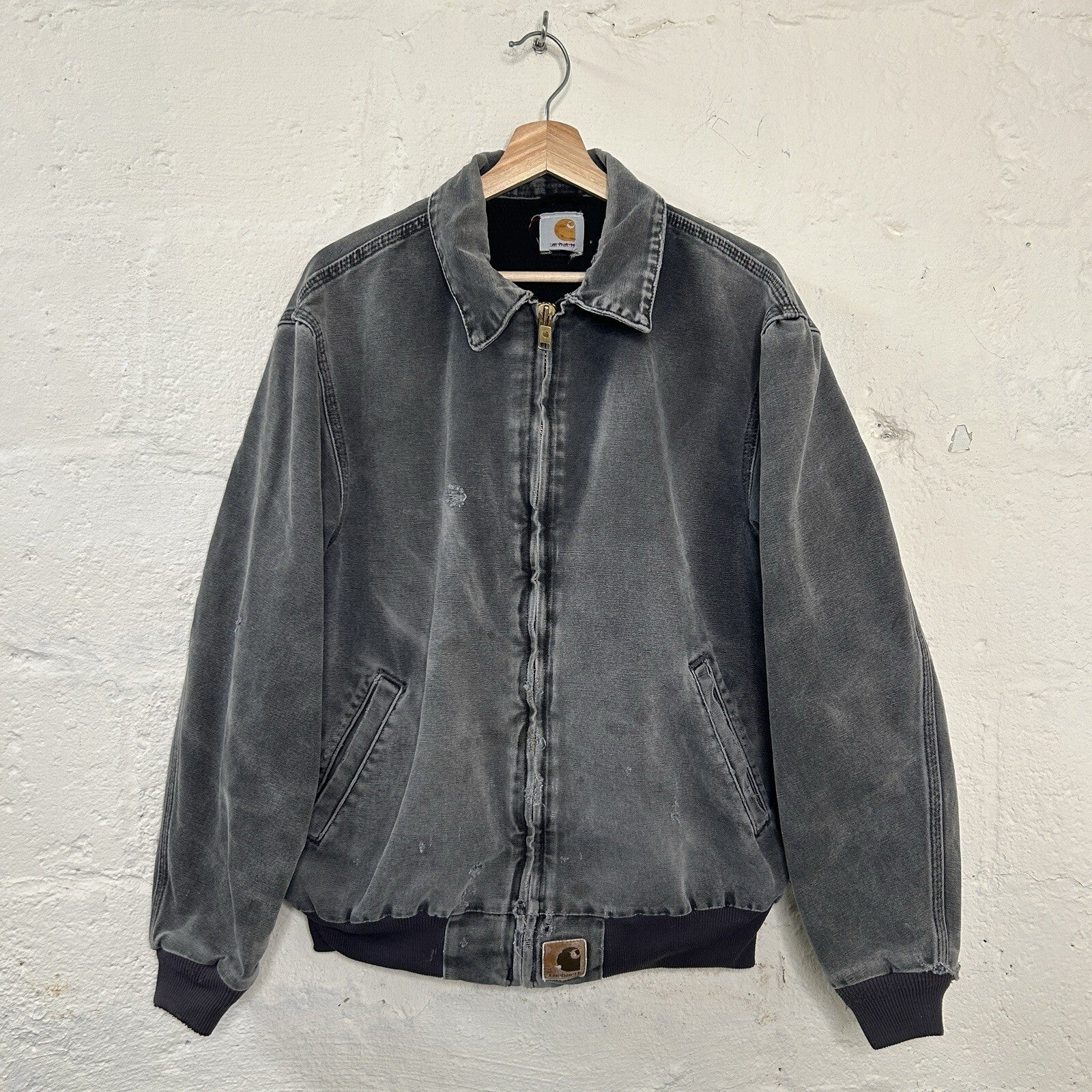 Vintage Carhartt Mesh-Lined Santa Fe Bomber Jacket “Petrol” J102 PTL Men’s Small