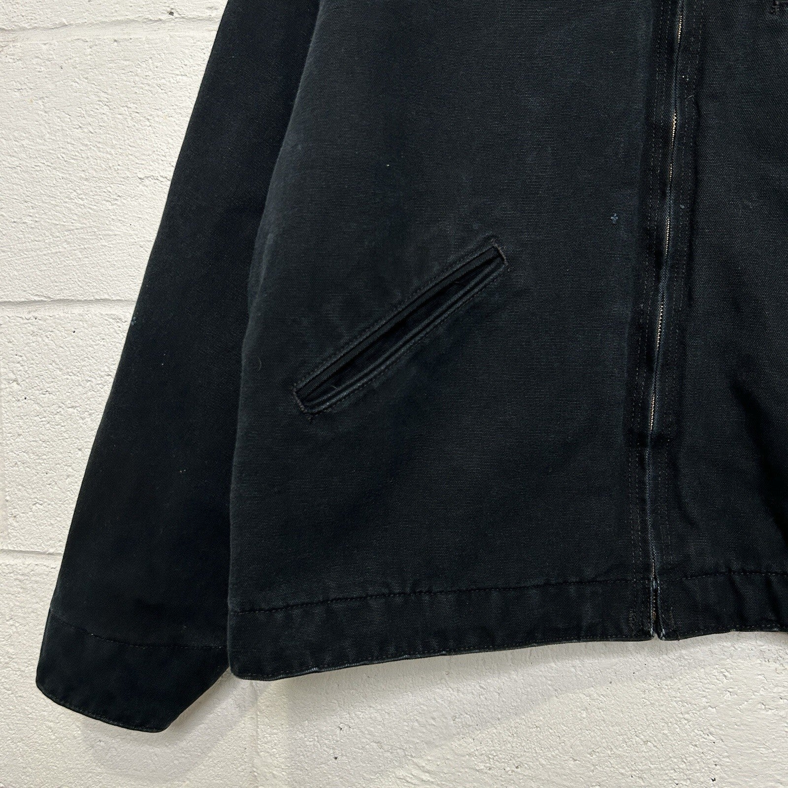 Y2K Carhartt Blanket-Lined Detroit Jacket “Black” Leupold Embroidery J001 BLK
