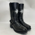 Vintage Harley-Davidson Motorcycle Flame Logo Boots “Black” 91055 Men’s 9