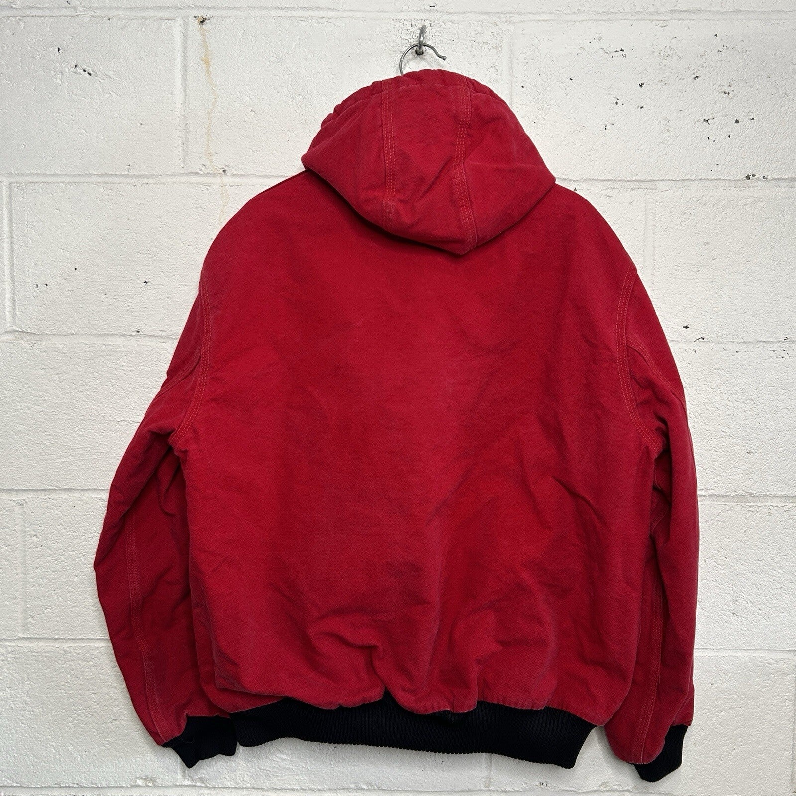 Vintage Carhartt Quilted Hooded Active Jacket “Red” J04 RED Men’s Large