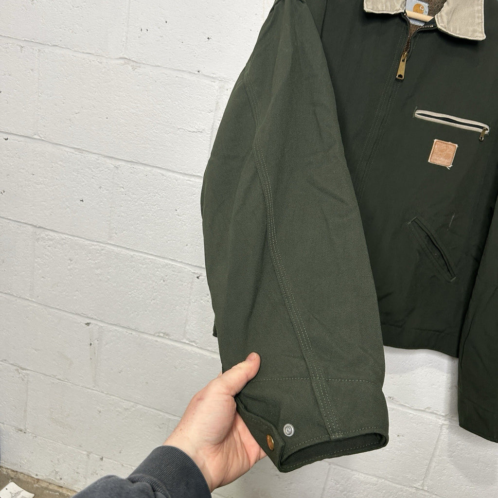 Vintage Carhartt Blanket-Lined Detroit Jacket “Olive Green” J129 OLV Men’s XL
