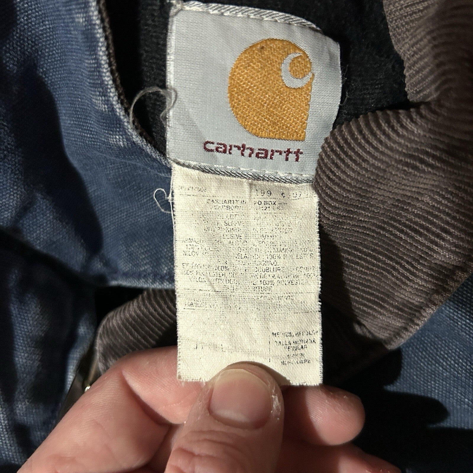 Vintage Carhartt Quilted Santa Fe Jacket “Blue” J14 BLU Men’s Medium Rare