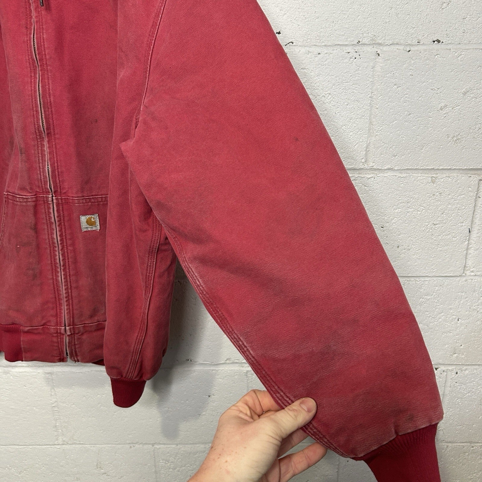 Y2K Carhartt Quilted Hooded Jacket “Crabapple Pink” WJ130 624 Women’s 2XL