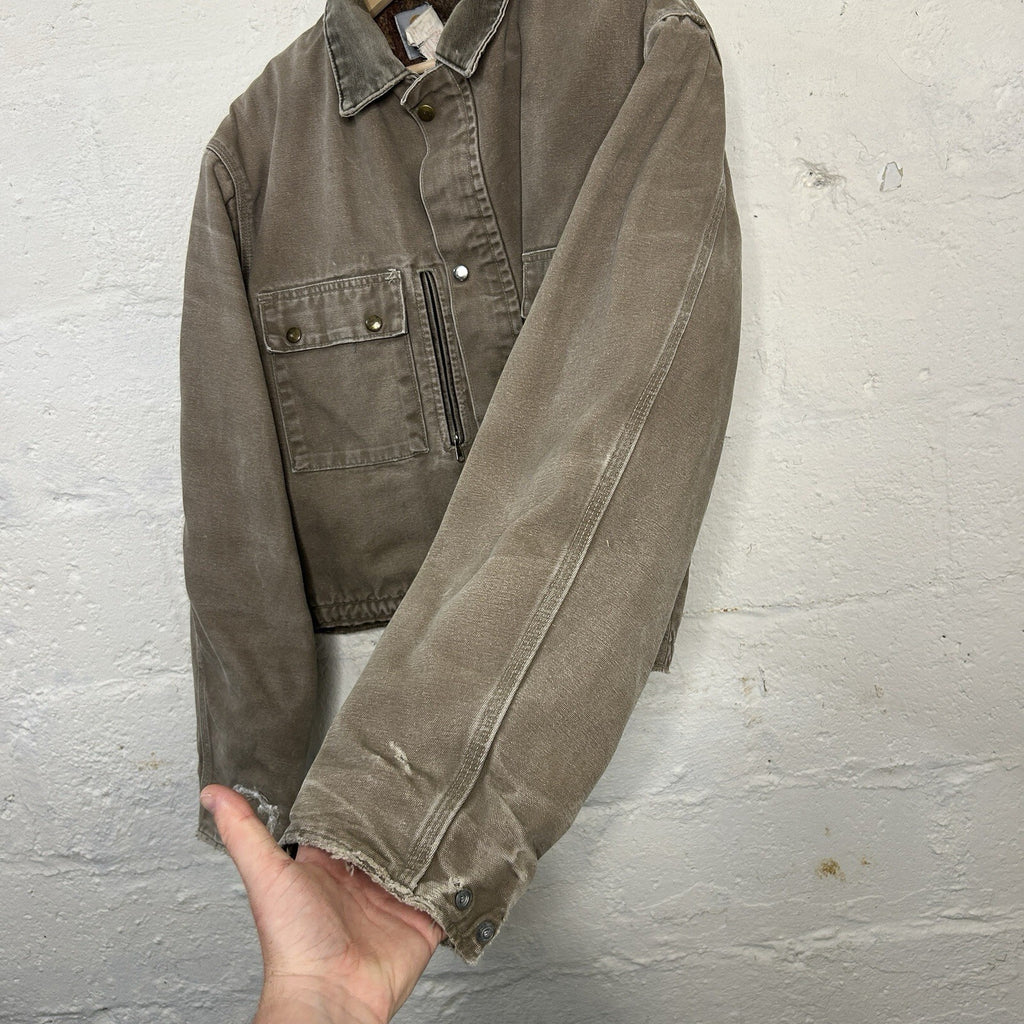 Vintage Carhartt Wool-Lined Cropped Duster Coat “Chestnut” PB2321 Men’s Medium