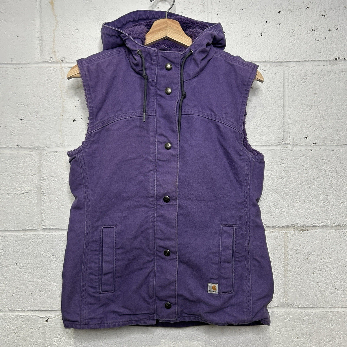 Carhartt Sherpa-Lined Berkley Hooded Vest “Grape/Purple”