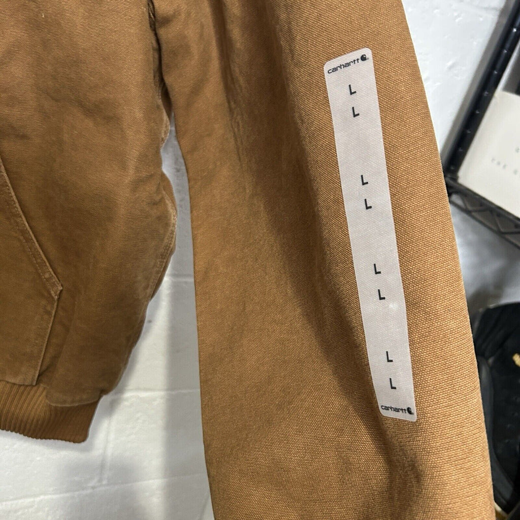 Carhartt Duck Canvas Hooded Quilt-Lined Jacket “Brown” J130