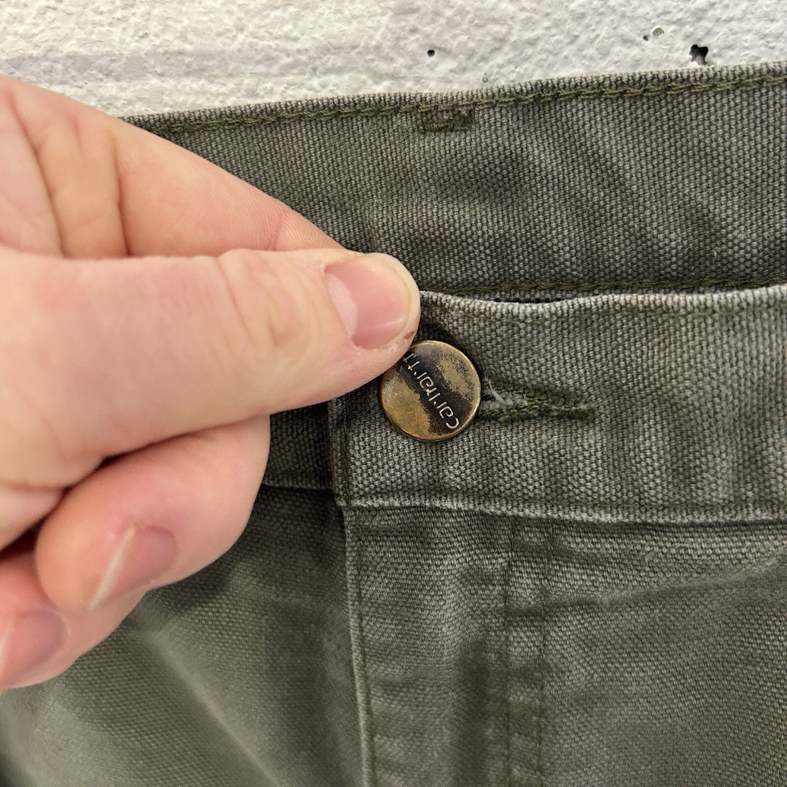 Vintage Carhartt DoubleKnee Dungaree Carpenter Pants “Moss”