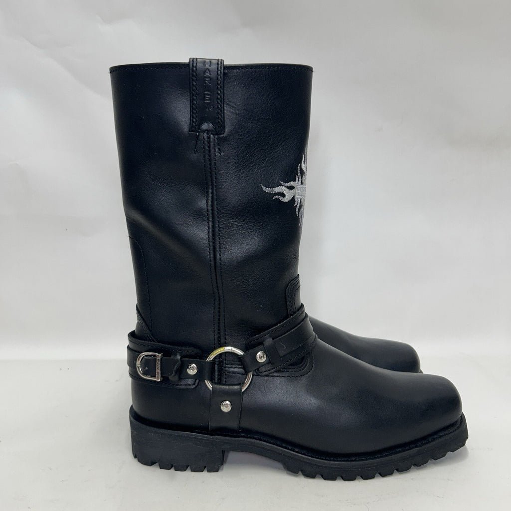 Vintage Harley-Davidson Motorcycle Flame Logo Boots “Black” 91055 Men’s 11