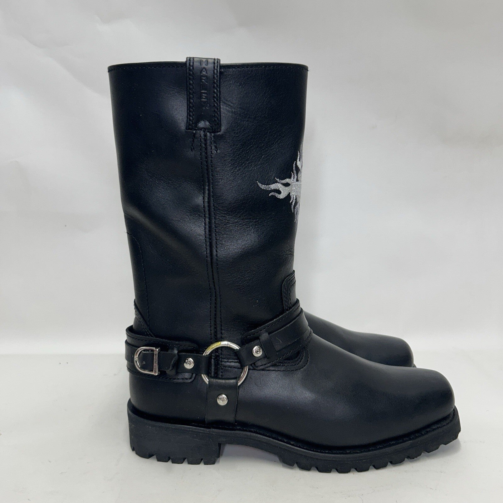 Vintage Harley-Davidson Motorcycle Flame Logo Boots “Black” 91055 Men’s 11
