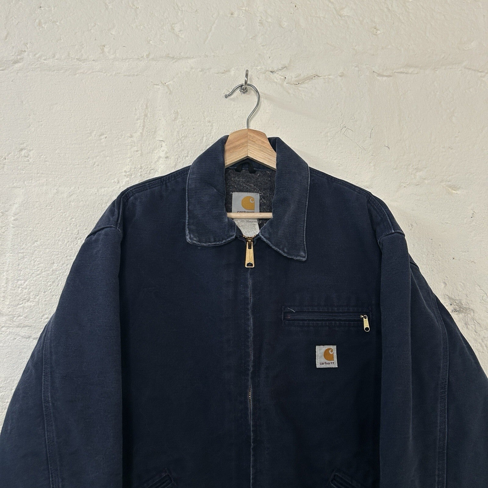 Vintage Carhartt Blanket-Lined Detroit Jacket “Dark Navy” J01 DNY Men’s 44/XL