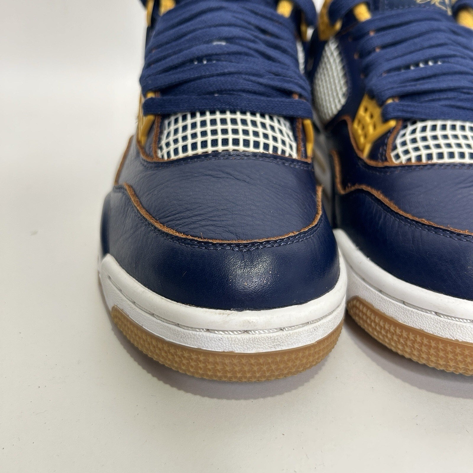 Nike Air Jordan IV 4 Retro “Dunk From Above/Navy Gold” 308497-425 Men’s 9