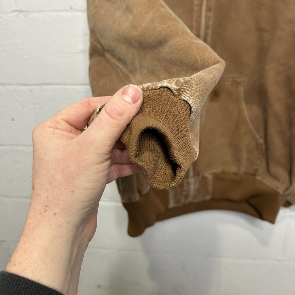 Carhartt Hooded Quilt-Lined Active Jacket “Brown” J130-211 Men’s X-Large