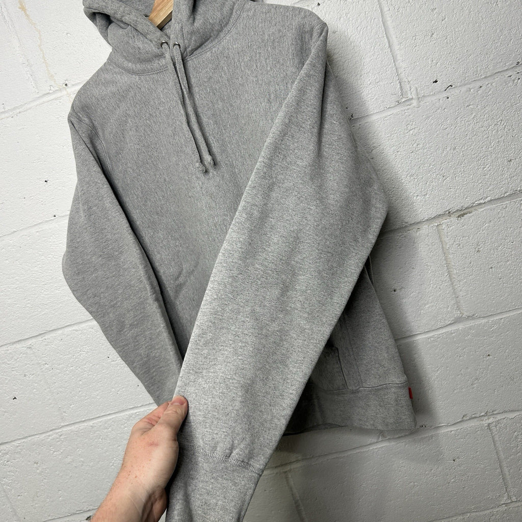 Supreme Fleece Pullover Blank Hoodie “Heather Grey” Men’s Medium