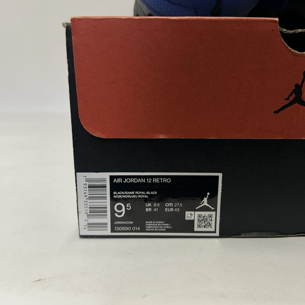 Nike Air Jordan 12 Retro OG “Game Royal/Black Blue” 130690-014 Men's 9.5 Worn