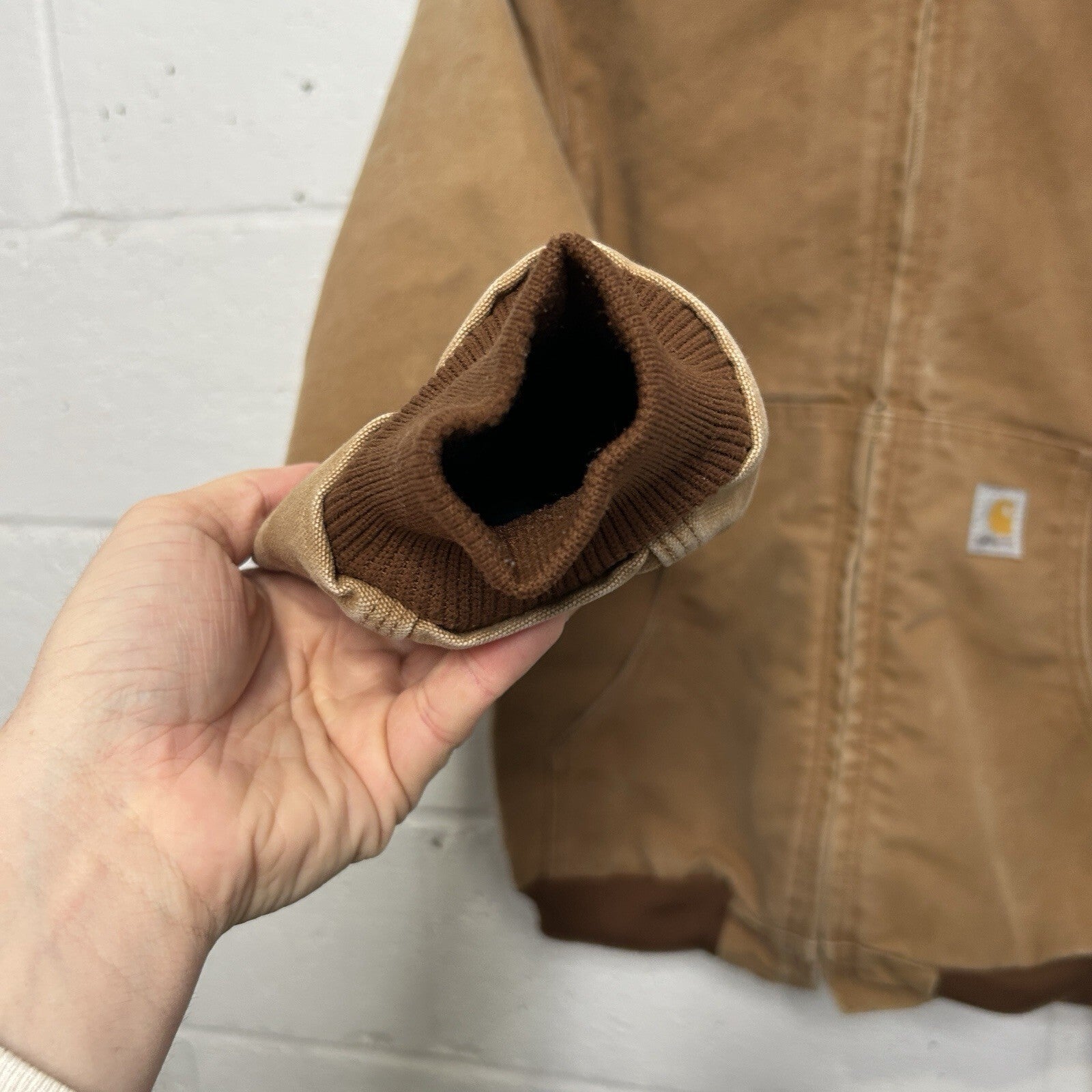 Vintage Carhartt Fleece-Lined Hooded Active Jacket “Brown” YYJ158 BRN Youth XL
