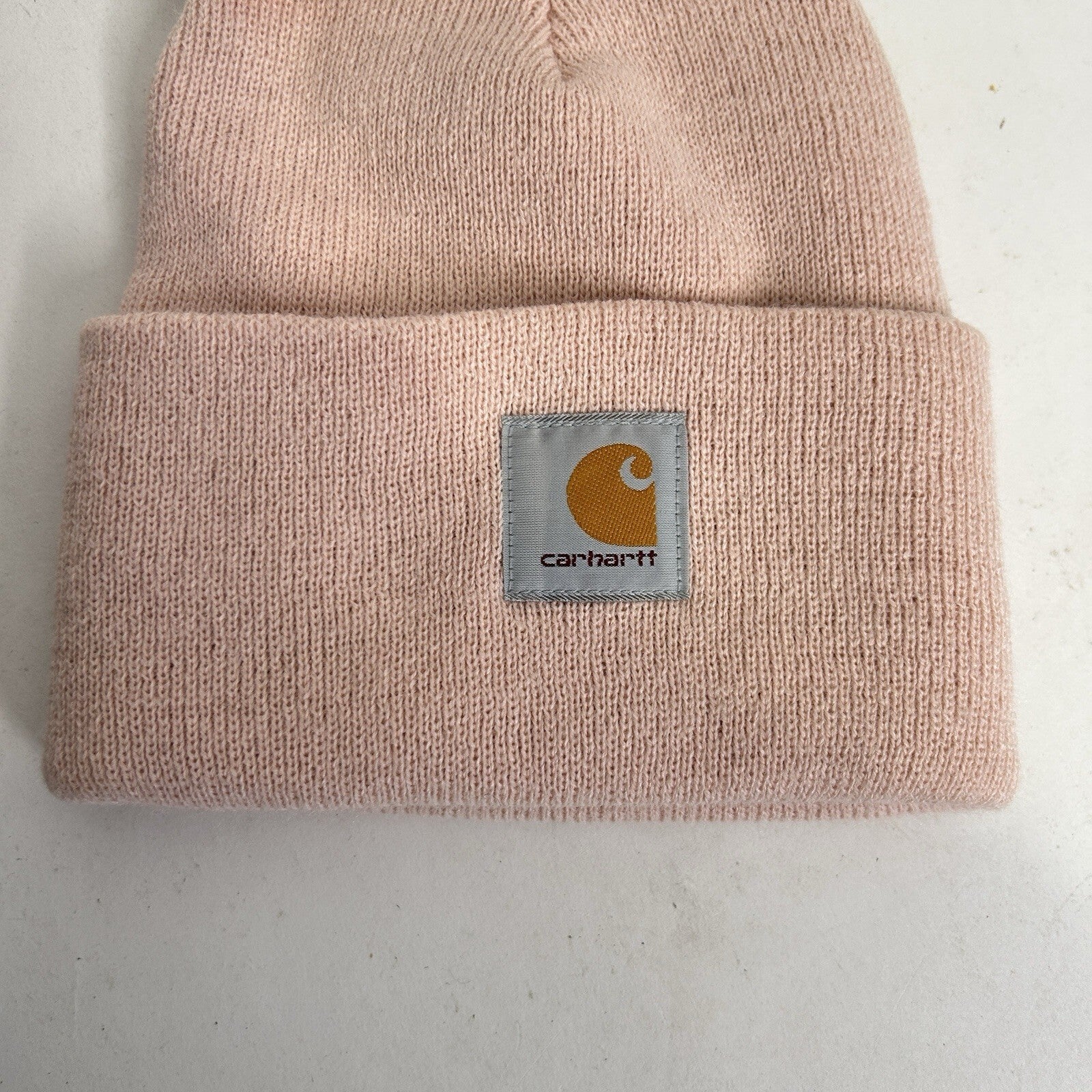 Carhartt Acrylic Knit Beanie Hat “Pale Pink”One Size Fits All 14806 New