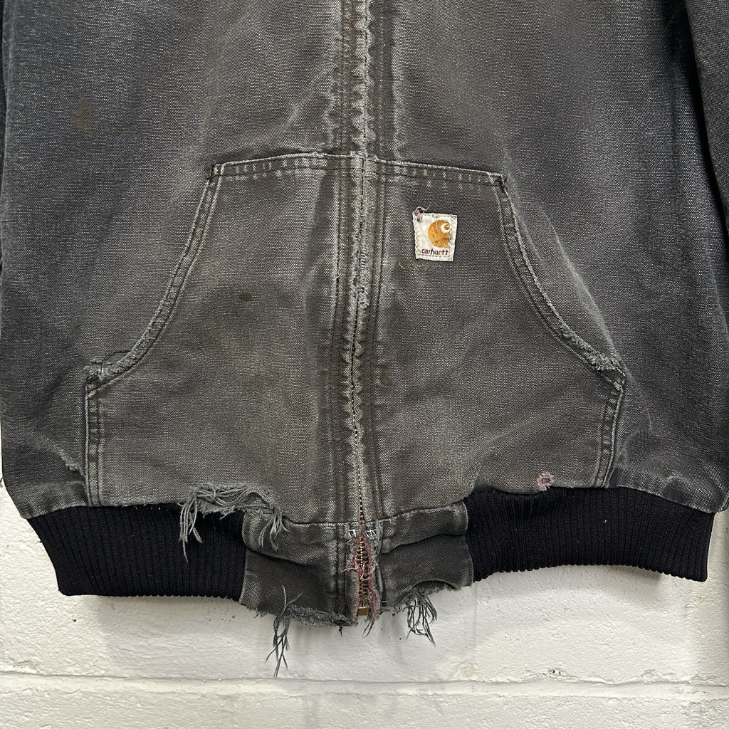 Vintage Carhartt Quilted Hooded Active Jacket “Black” J140 BLK Men’s Medium