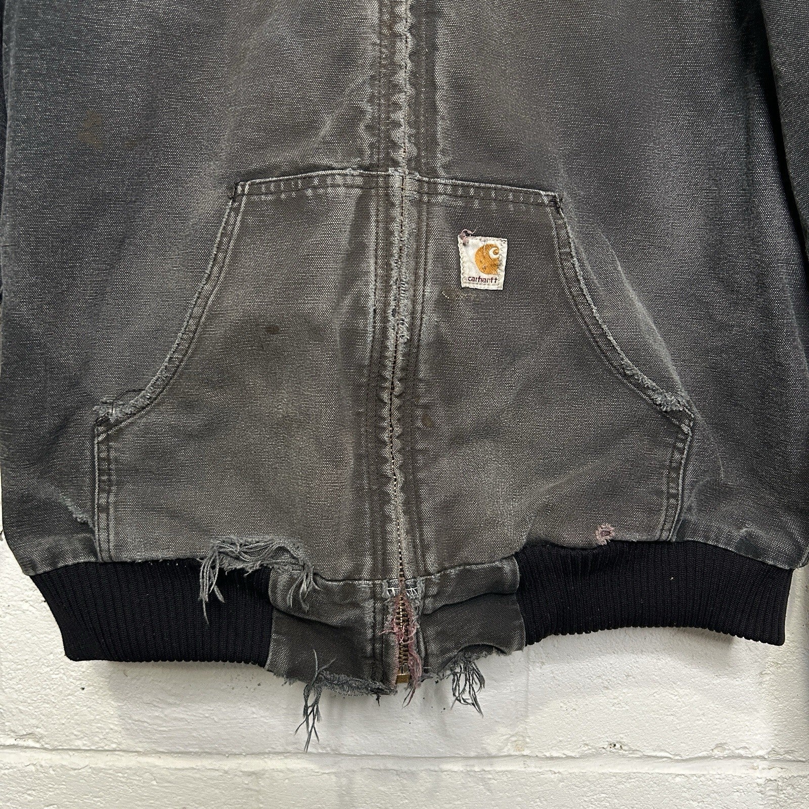 Vintage Carhartt Quilted Hooded Active Jacket “Black” J140 BLK Men’s Medium