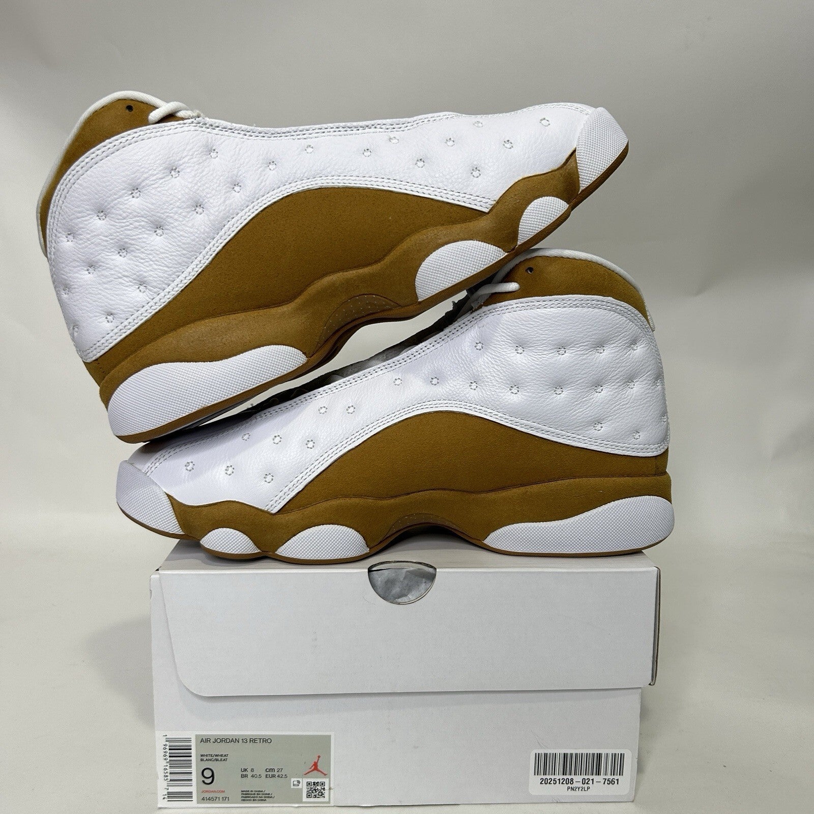 Nike Air Jordan 13 Retro “Wheat White” 2023 414571-171 Men’s 9 New
